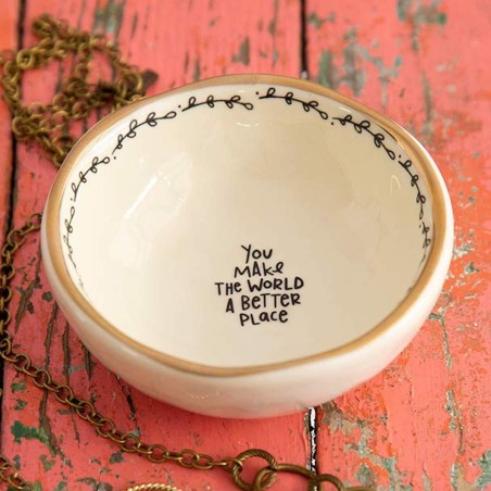 Keramikschälchen Trinket Bowl World Better