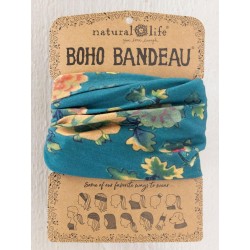 Stirn und Haarband Boho Teal Orng Clstr
