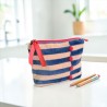 Täschchen Zip Velvet Pillar blue