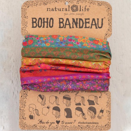 Stirn- und Haarband Boho Bandeau multi wildflowers