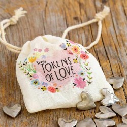 Glücksbringer im Geschenkbeutel Hearts