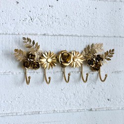Wandhaken Flora gold