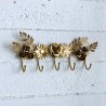 Wandhaken Flora gold