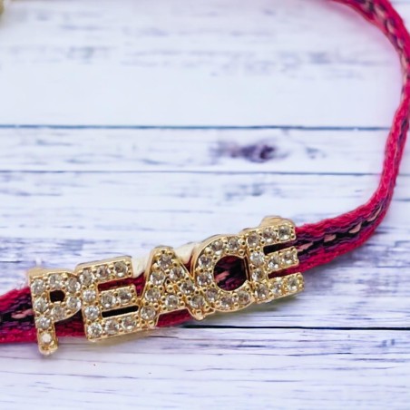 Armband Woven Tape Peace