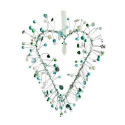Dekoration FUNKEL Herz mint