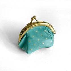 Täschchen Mini Clip Goldheart ltblue