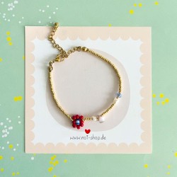 Armband Goldbead Fancy flower mix