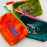 Pouch Zip Velvet OOPS & FRIENDS