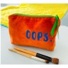 Pouch Zip Velvet OOPS & FRIENDS