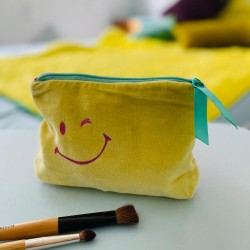 Pouch Zip Velvet OOPS & FRIENDS