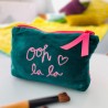 Pochette Zip Velours OOPS & FRIENDS