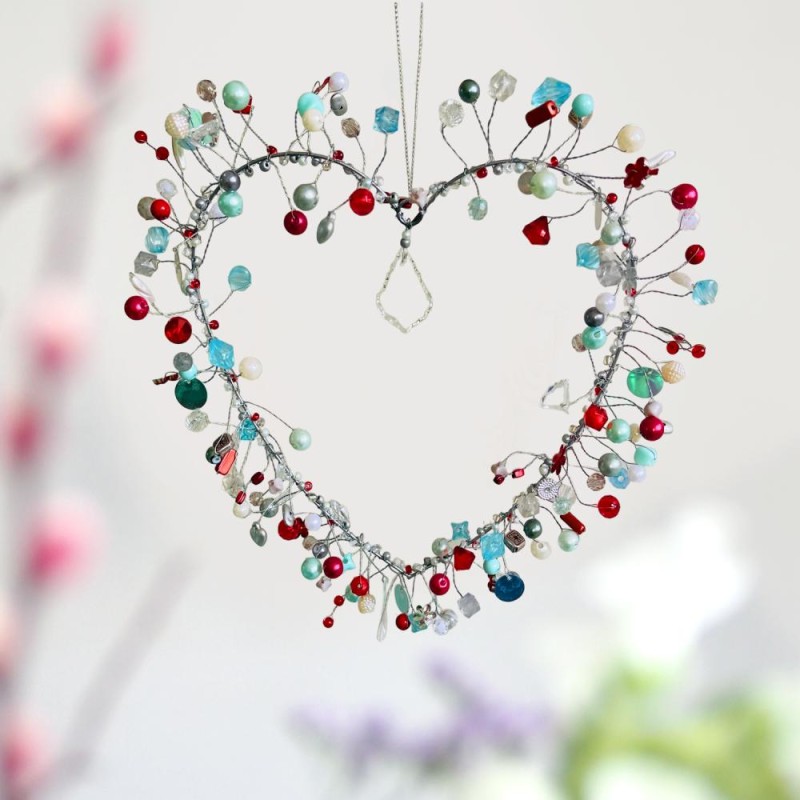 Décoration FUNKEL Herz silverred