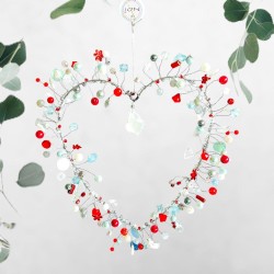 Décoration FUNKEL Herz silverred