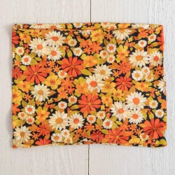 Headband and Hairband Boho Half Bandeau Ditsy Garden Black