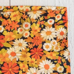 Headband and Hairband Boho Half Bandeau Ditsy Garden Black