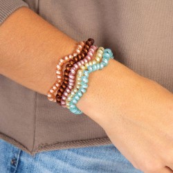 Hair tie Set of 5 - Metallic Stars