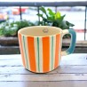 Mug S stripe orange