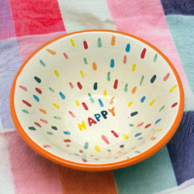 Bowl Müsli Ceramic Happy