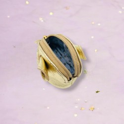 Schlüsseltäschchen Cashmouse Leder gold