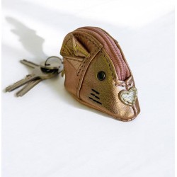 Schlüsseltäschchen Cashmouse Leder copper