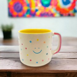 Tasse L Smiley dots