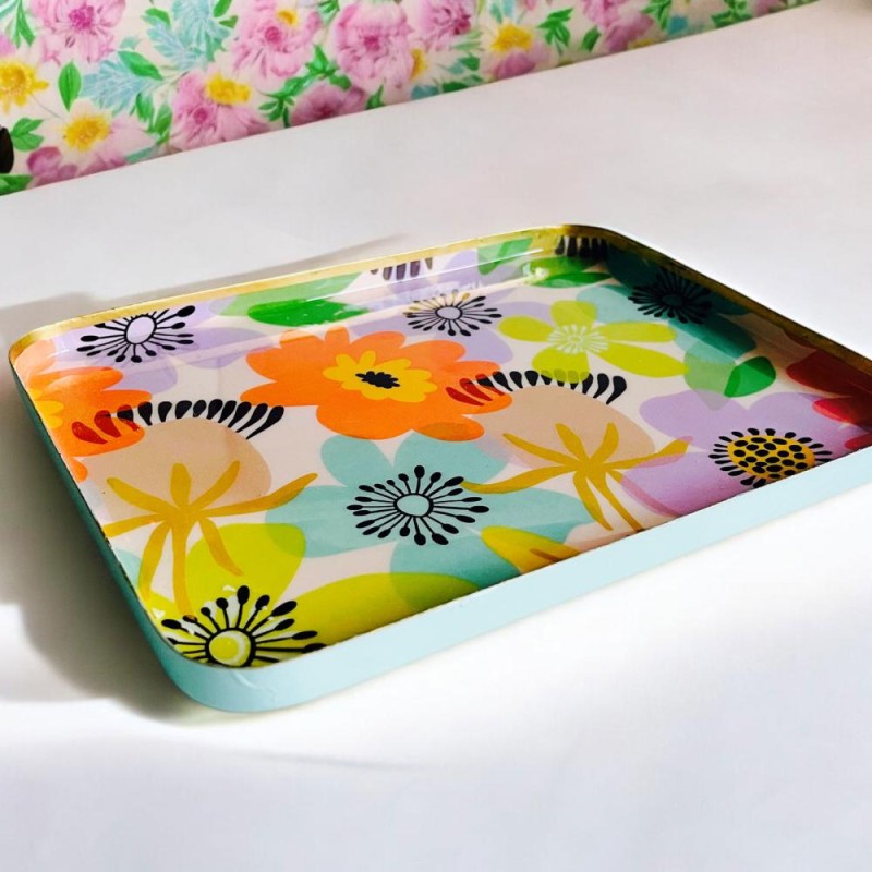 Tray square L Waterflower