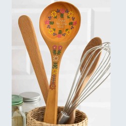 Wooden spoon Folk Flower