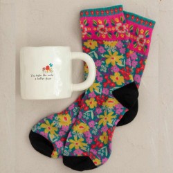 Geschenkset Tasse & Socken you make the world