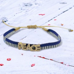 Bracelet Tissé Tape Peace