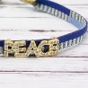 Bracelet Woven Tape Peace