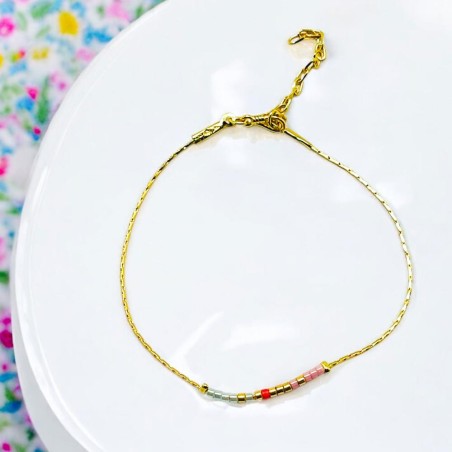 Bracelet ultrafine gold multibeads