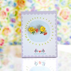 Earrrings Pompadour Sunflower