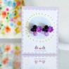 Boucles d'Oreilles Pompadour viola