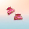 Haarclip/Haarklammer Smiley pink M