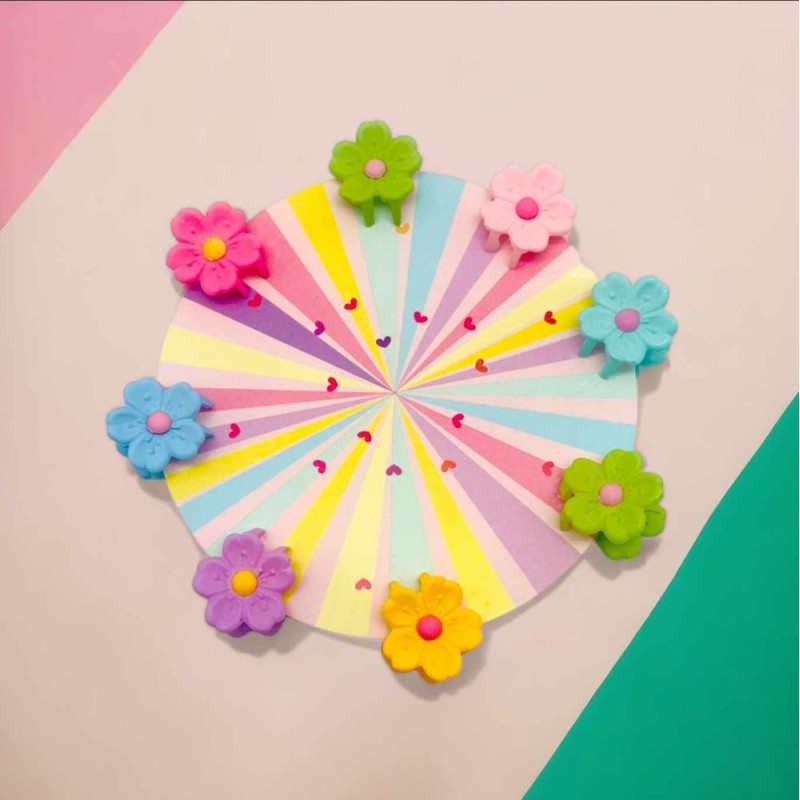 Pinces/clips à cheveux Flower mix8