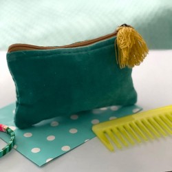 Pouch Zip check forest