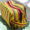 Cosmetic Bag woven plastic smile yellow