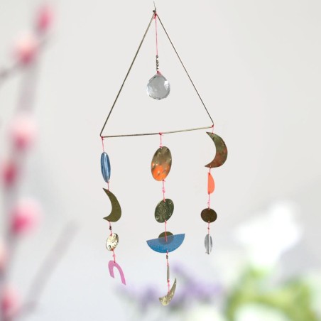 Dekoration mobile triangle crystal