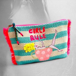 Pouch Shoulder stripe Girls Rule