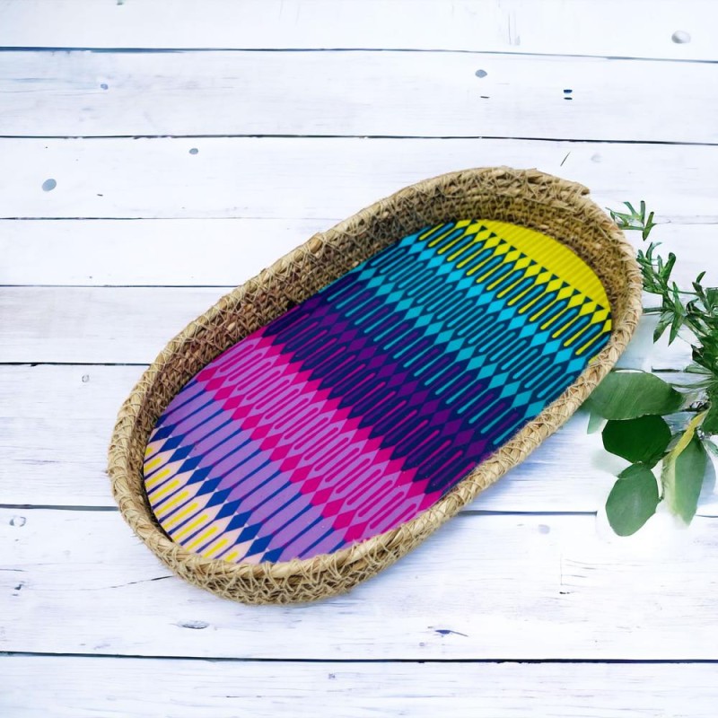 Basket bowl Seagrass Desert color