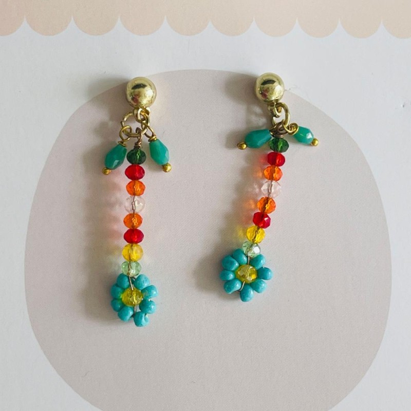 Boucles d´Oreilles sweet flower mix 5