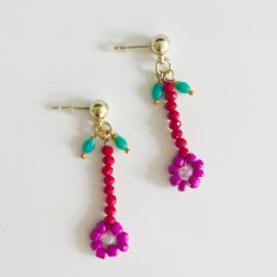 Boucles d´Oreilles sweet flower mix 5