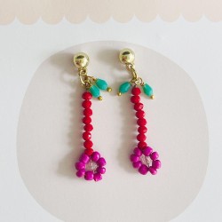 Boucles d´Oreilles sweet flower mix 5