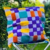 Housse de Coussin Checks multicolor viola 5050