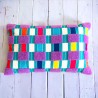 Housse de Coussin Checks multicolor S check 3050
