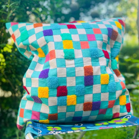Housse de Coussin Checks multicolor CHECK 5050