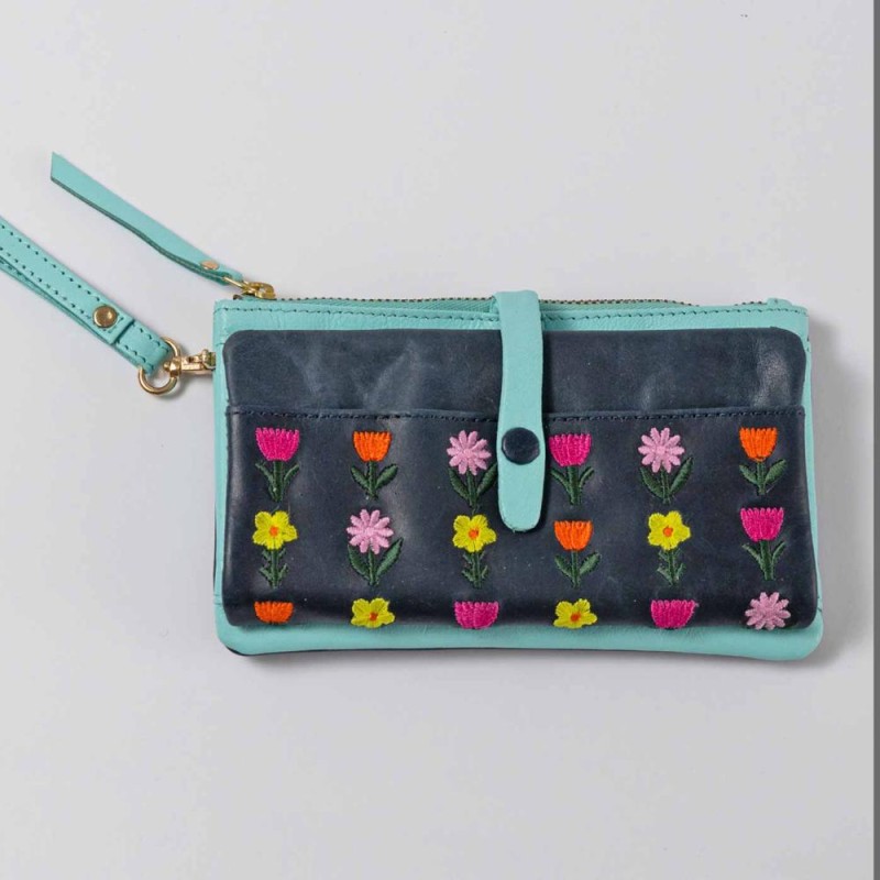 Wallet Leather Patchouli HK dkblue