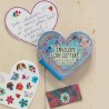 Book Of Letters Envelope Light Blue Hearts