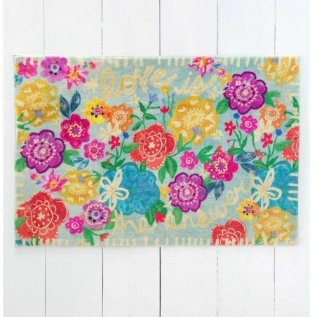 Fußmatte 2x3 Dusty Blue Love