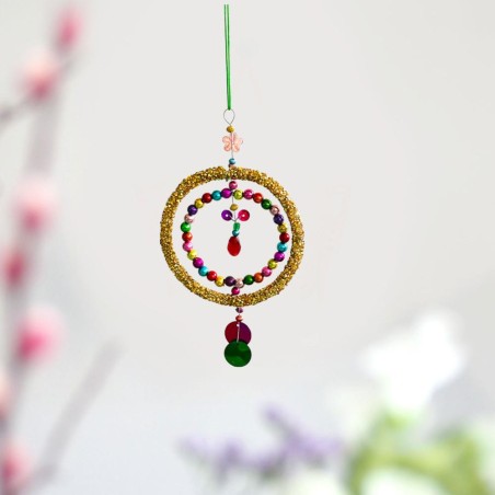 Decoration Funkel gold Circle Ornament